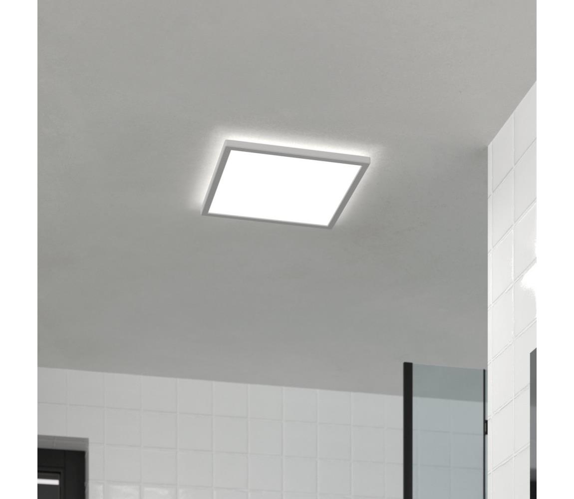 Eglo LED Kúpeľňové stropné svietidlo ROVITO 17,6W/230V 39x39 cm IP44 biela