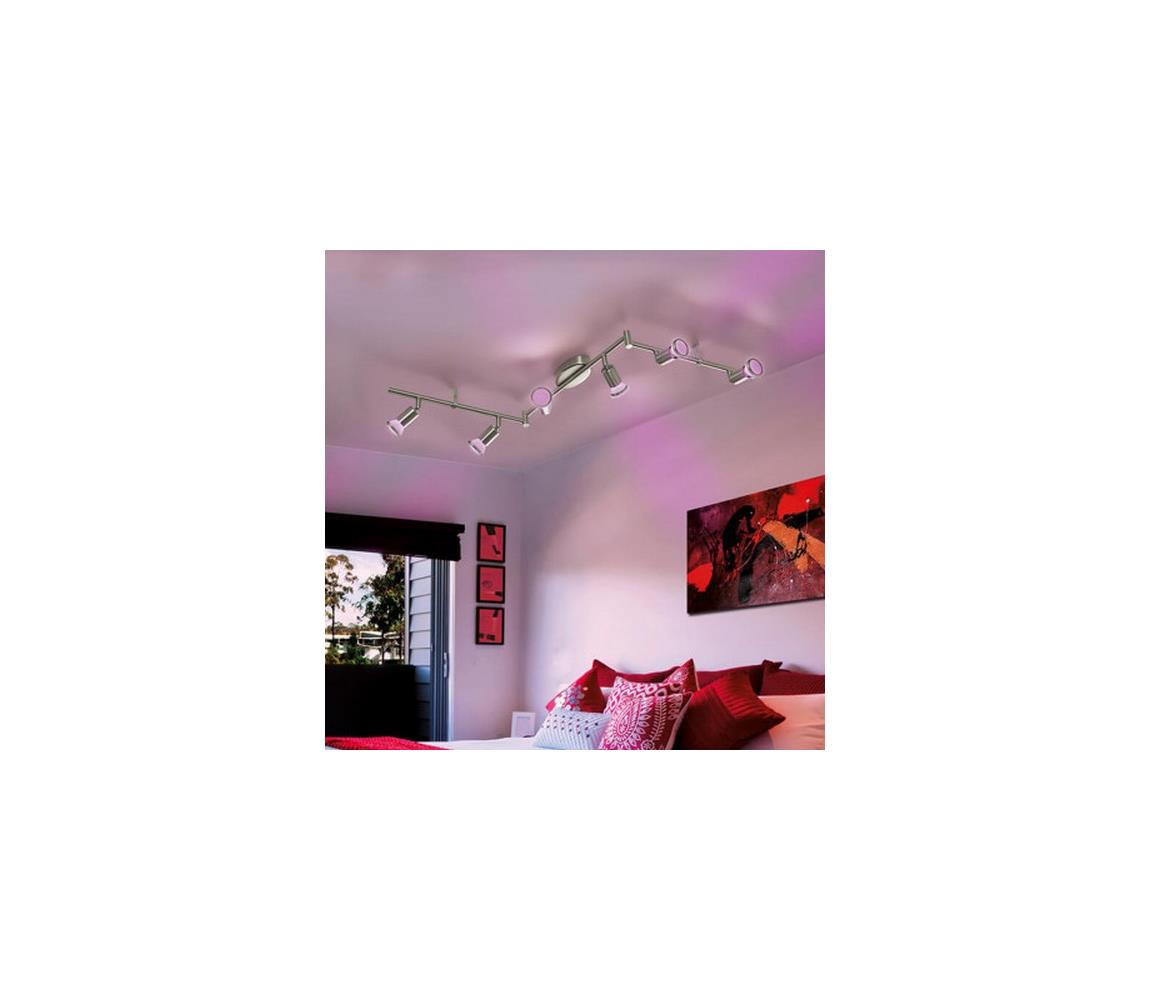 Eglo LED RGB Stmievateľné bodové svietidlo BUZZ-C 6xGU10/4W/230V + DO