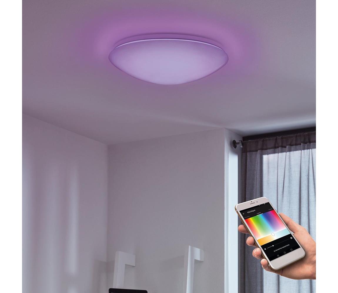 Eglo LED RGB stropné svietidlo GIRON-C LED/17W/230V pr. 30 cm biela 33219