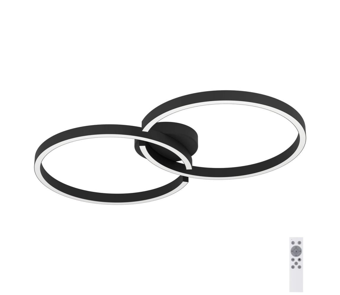 Eglo LED RGBW Stmievateľné stropné svietidlo AMANDOLO 19,5W/230V čierna + DO