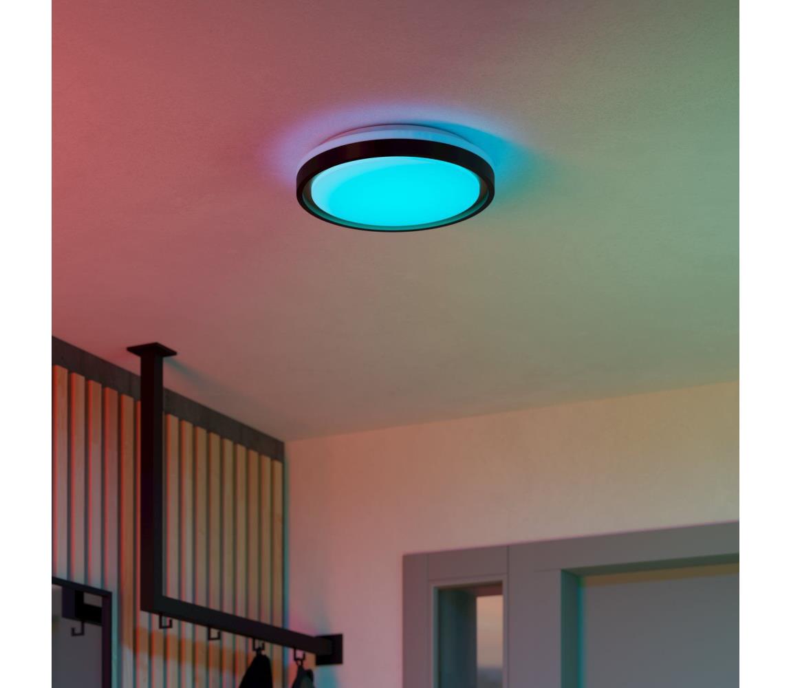 Eglo LED RGBW stmievateľné stropné svietidlo MALERAMARA-Z LED/14W/230V čierna/zlatá+DO 300684