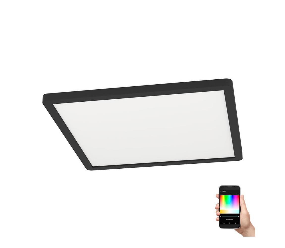 Eglo LED RGBW Stmievateľné stropné svietidlo ROVITO-Z LED/14,6W/230V čierna 900093