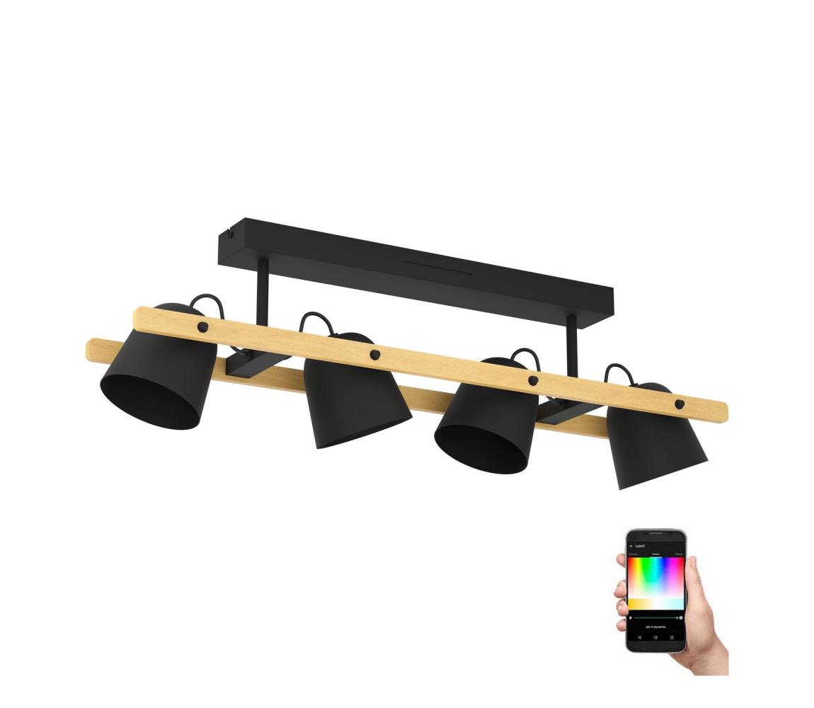 Eglo LED RGBW Stmievateľný prisadený luster HORNWOOD-Z 4xLED/3,7W/230V 900882