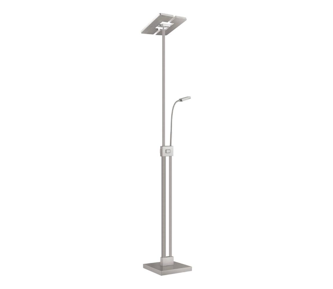 Eglo LED Stmievateľná stojacia lampa SOLANO 1xLED/26W/230V+1xLED/3,2W chróm