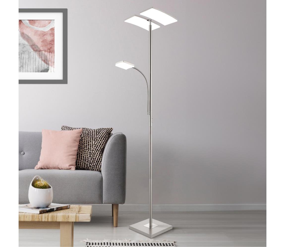 Eglo LED Stmievateľná stojacia lampa SOLANO LED/30W/230V + LED/4W 33819