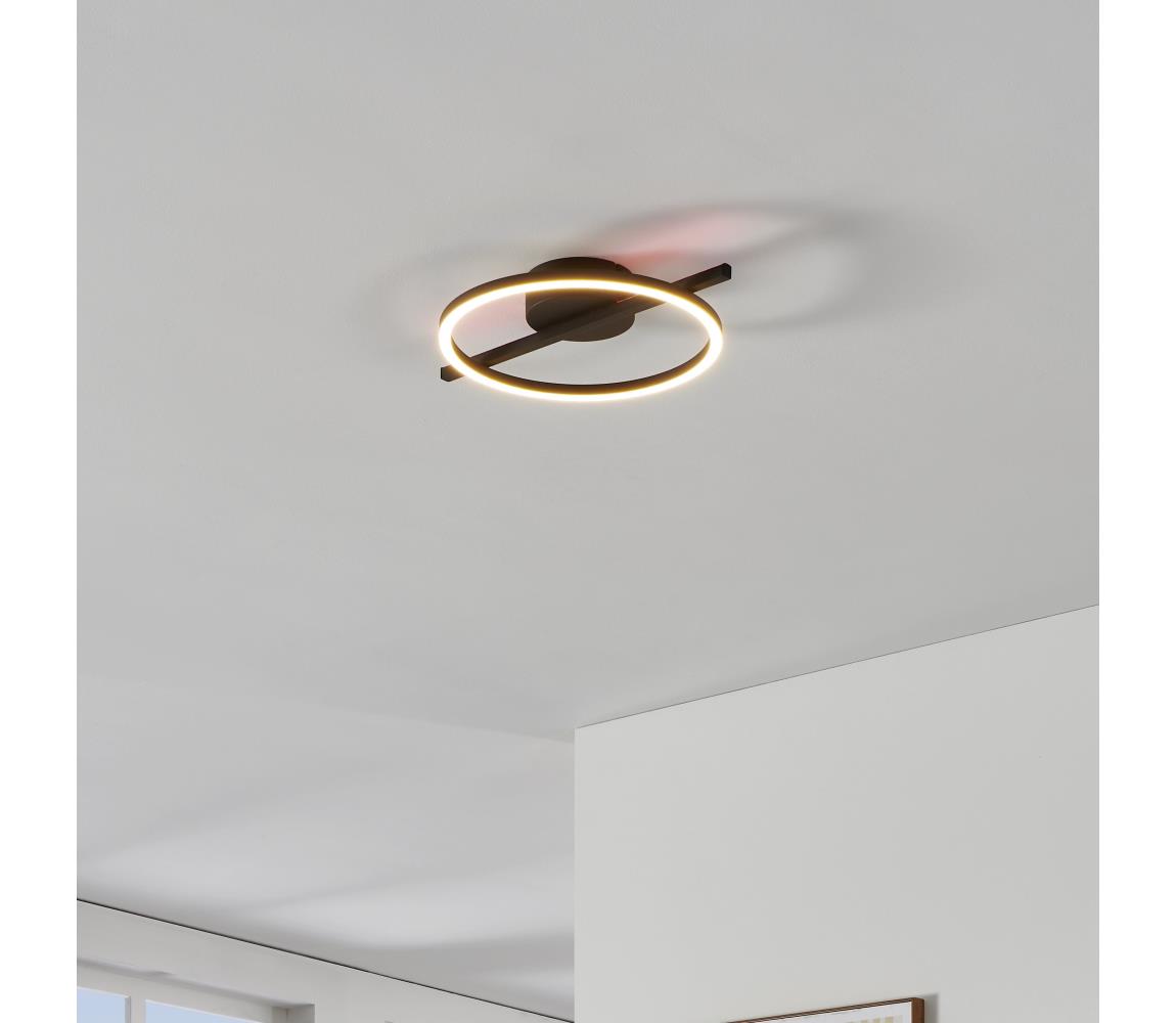 Eglo LED Stmievateľné stropné svietidlo AMANDOLO LED/17W/230V čierna + DO