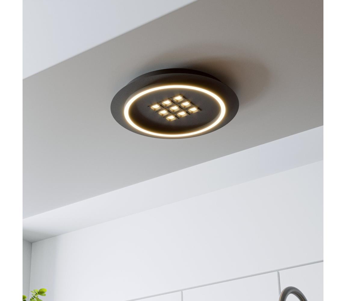 Eglo LED Stmievateľné stropné svietidlo BALAZOTE LED/21,4W/230V čierna +DO