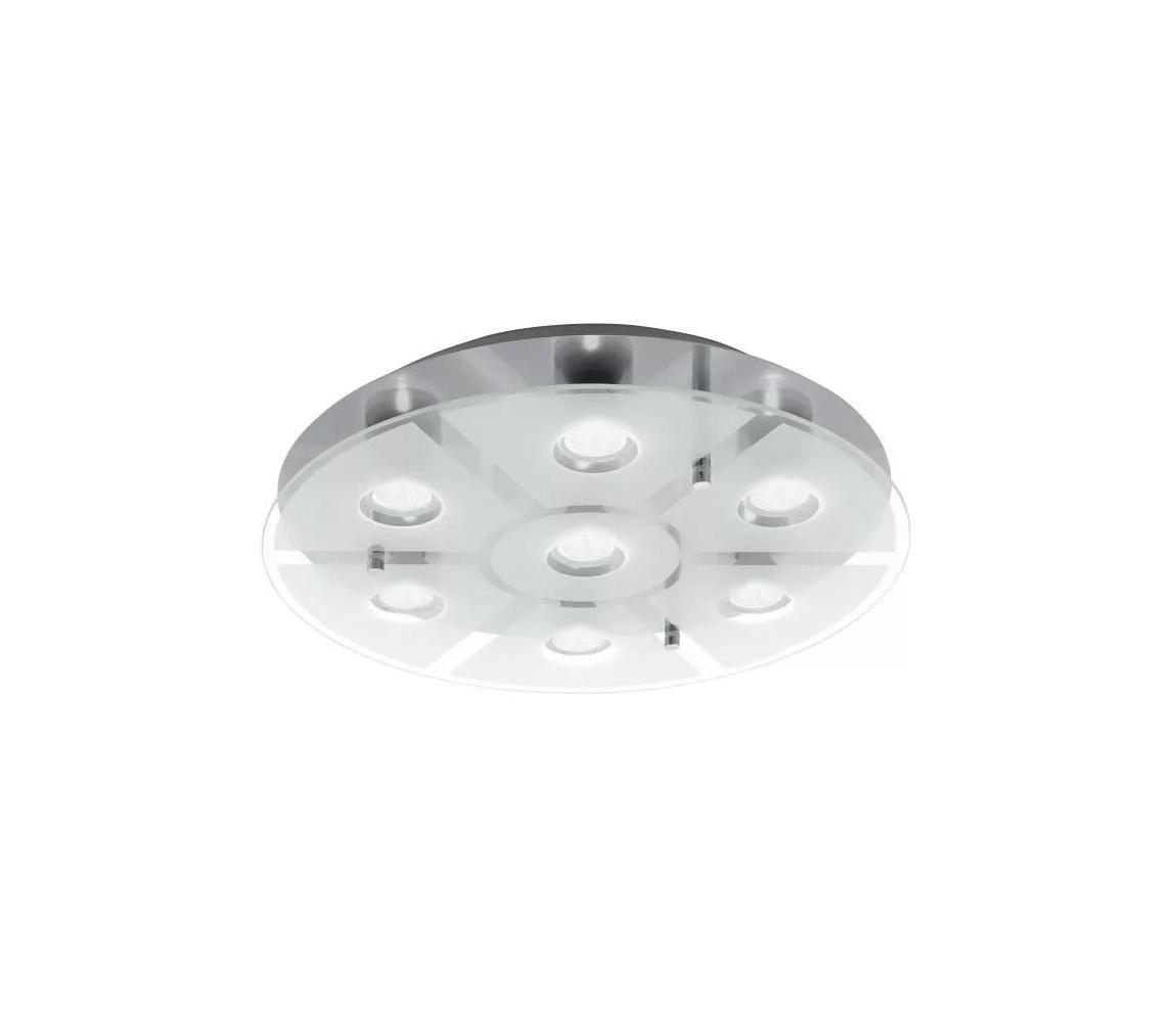 Eglo LED stmievateľné stropné svietidlo CABO-SD 7xGU10/5W/230V pr.46 cm matný chróm 75343