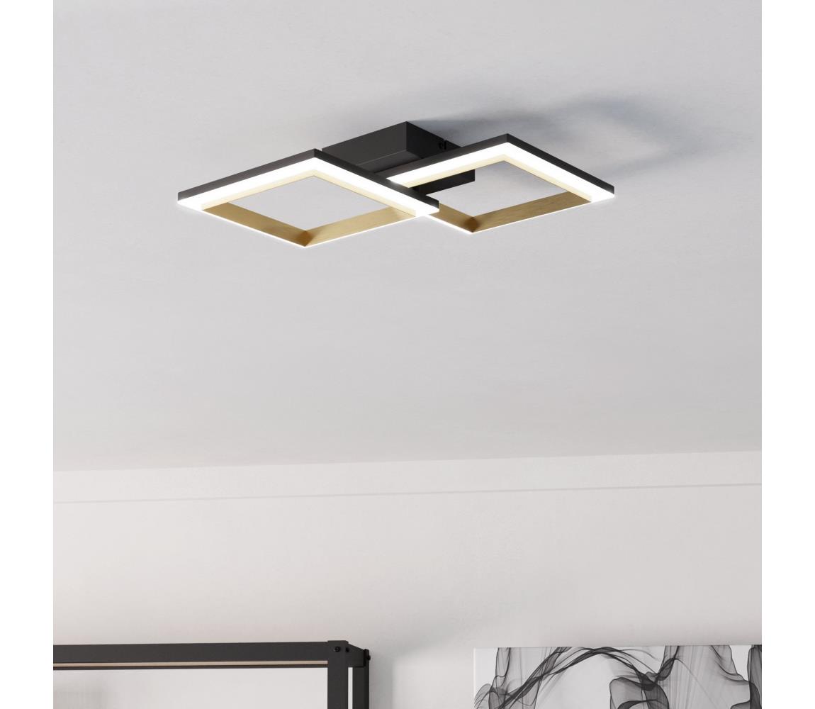 Eglo LED Stmievateľné stropné svietidlo CALLIERA LED/18,4W/230V čierna/zlatá
