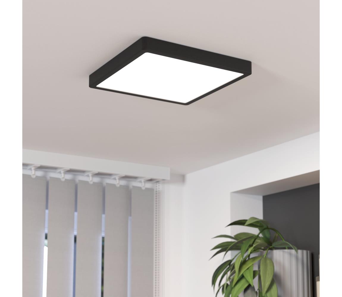 Eglo LED Stmievateľné stropné svietidlo FUEVA LED/20,5W/230V čierna