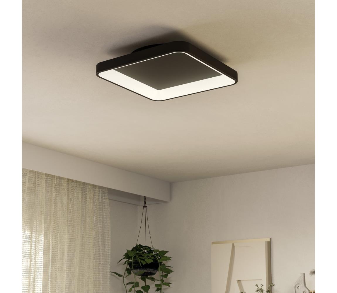 Eglo LED Stmievateľné stropné svietidlo LORETELLO LED/12W/230V čierna + DO 901252