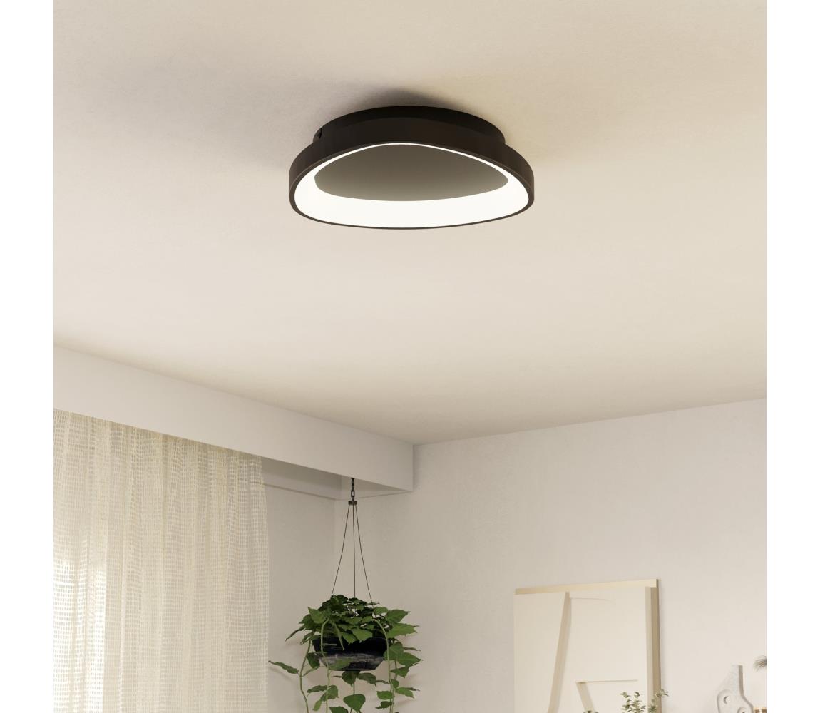 Eglo LED Stmievateľné stropné svietidlo LORETELLO LED/12W/230V čierna + DO