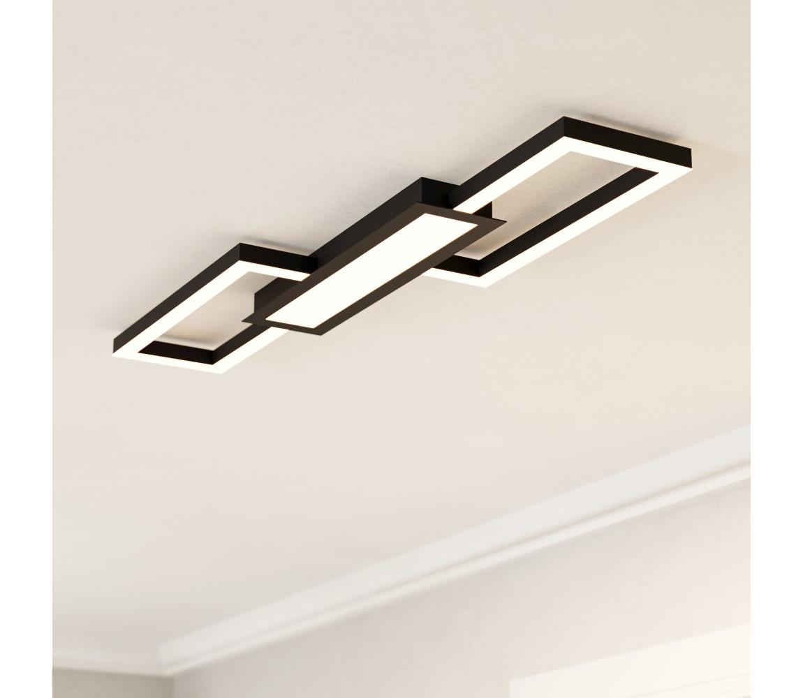 Eglo LED Stmievateľné stropné svietidlo MONIROTE LED/37W/230V čierna + DO