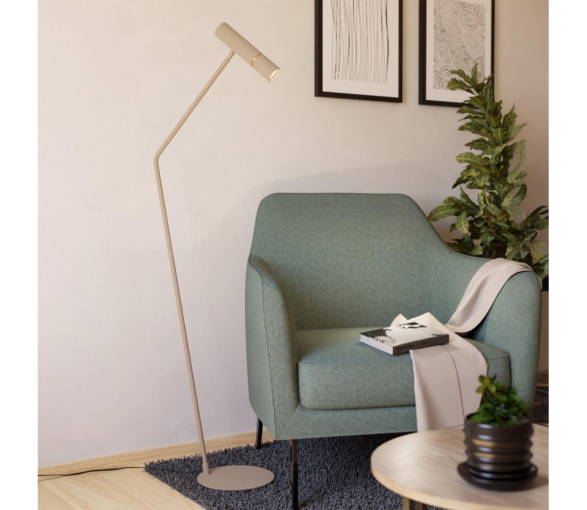 Eglo LED Stojacia lampa CAMINIA 1xGU10/5W/230V 3000K béžová
