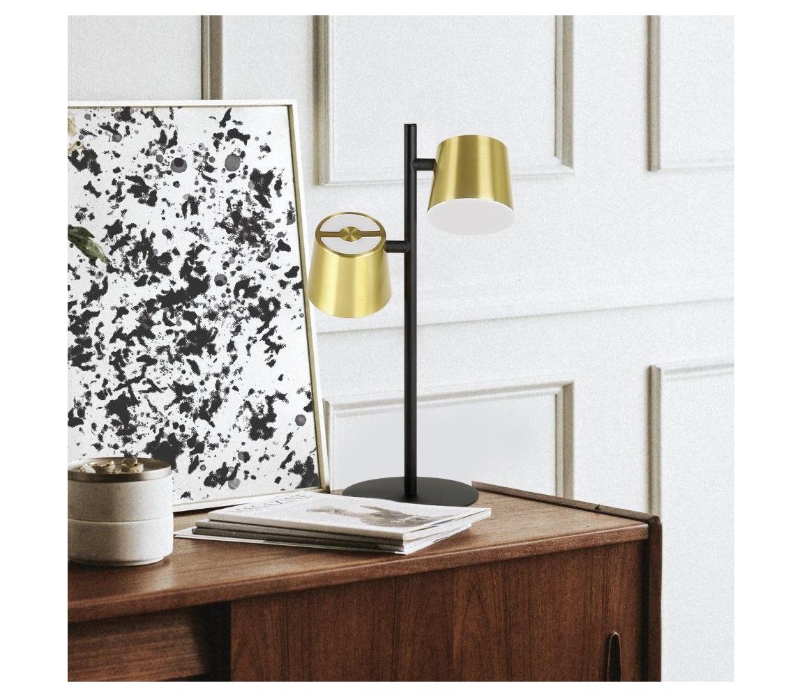 Eglo LED Stolná lampa ALTAMIRA 2xGU10/4,6W/230V 3000K zlatá