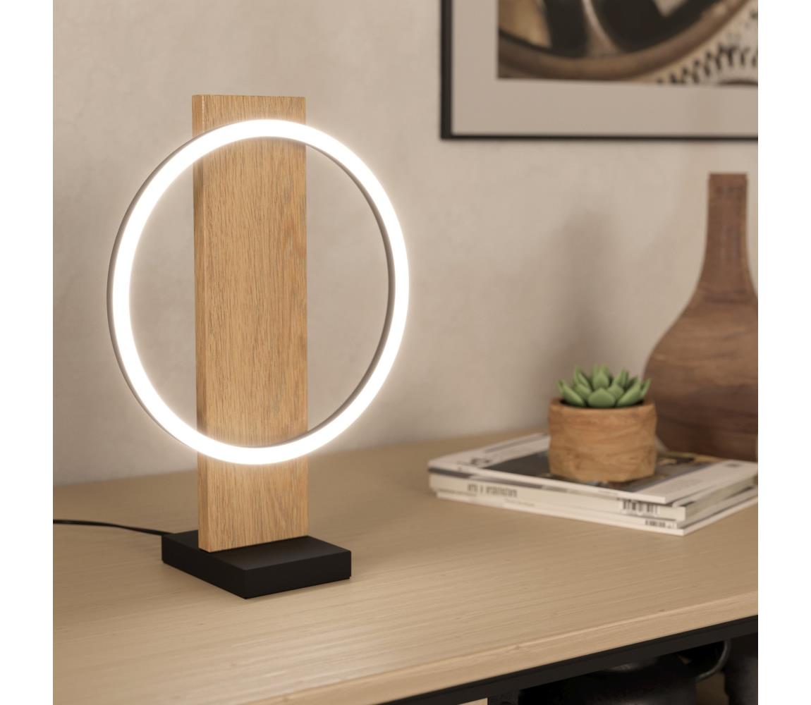 Eglo LED Stolná lampa BOYAL LED/12W/230V 3000K béžová/čierna