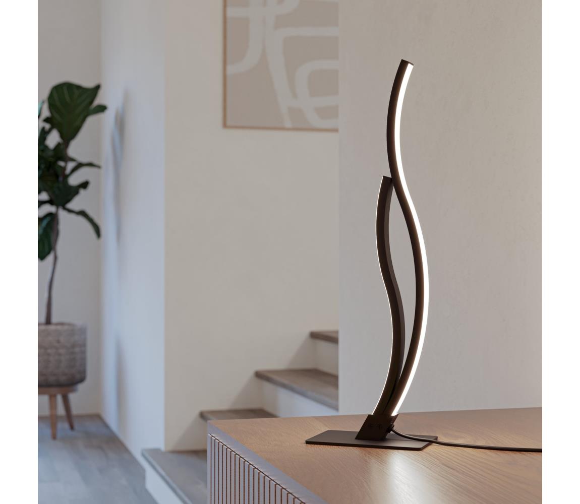 Eglo LED Stolná lampa GRISOLIA LED/12W/230V 4000K čierna
