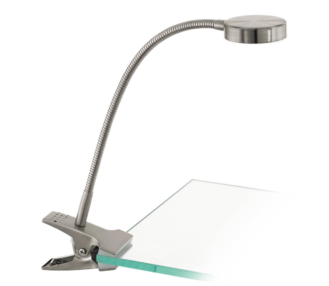 Eglo LED Stolná lampa s klipom LED/4,5W/230V 3000K matný chróm 54648