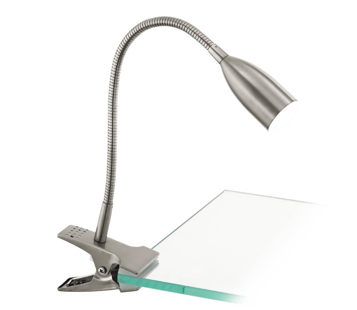 Eglo LED Stolná lampa s klipom LED/4,5W/230V 3000K matný chróm