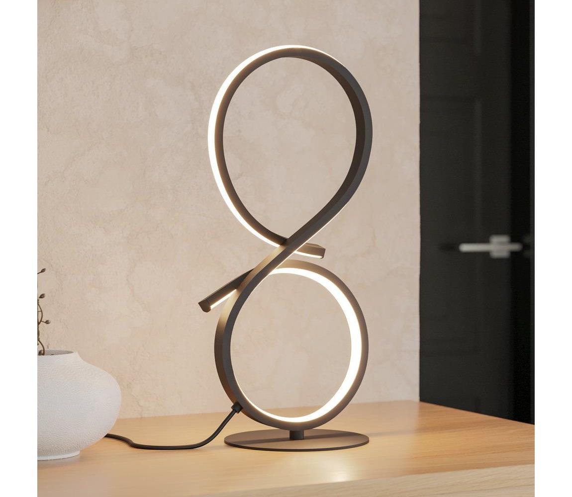 Eglo LED Stolná lampa SERPINS LED/11,4W/230V 3000K čierna