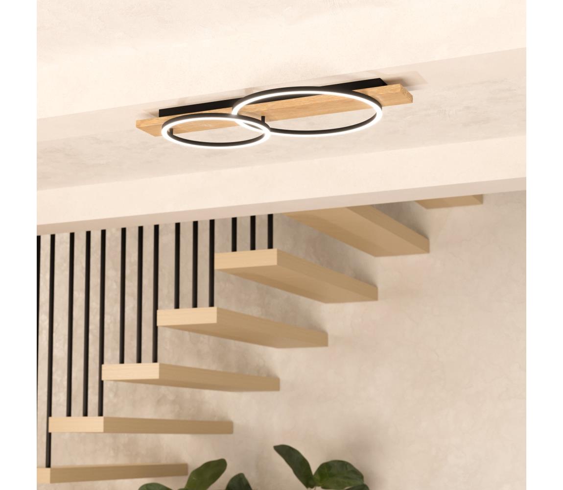 Eglo LED Stropné svietidlo BOYAL 2xLED/12W/230V 3000K béžová/čierna