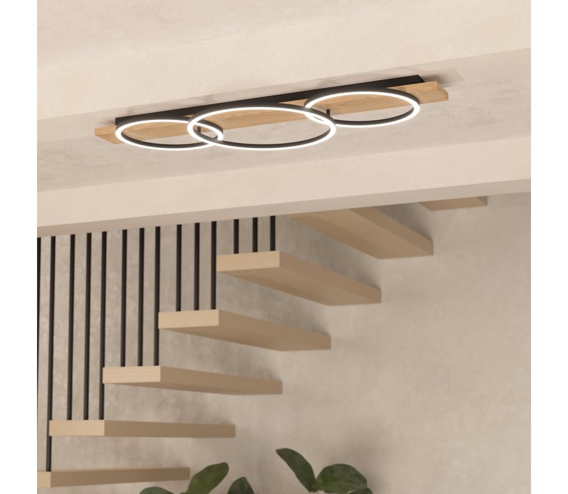 Eglo LED Stropné svietidlo BOYAL 3xLED/12W/230V 3000K béžová/čierna