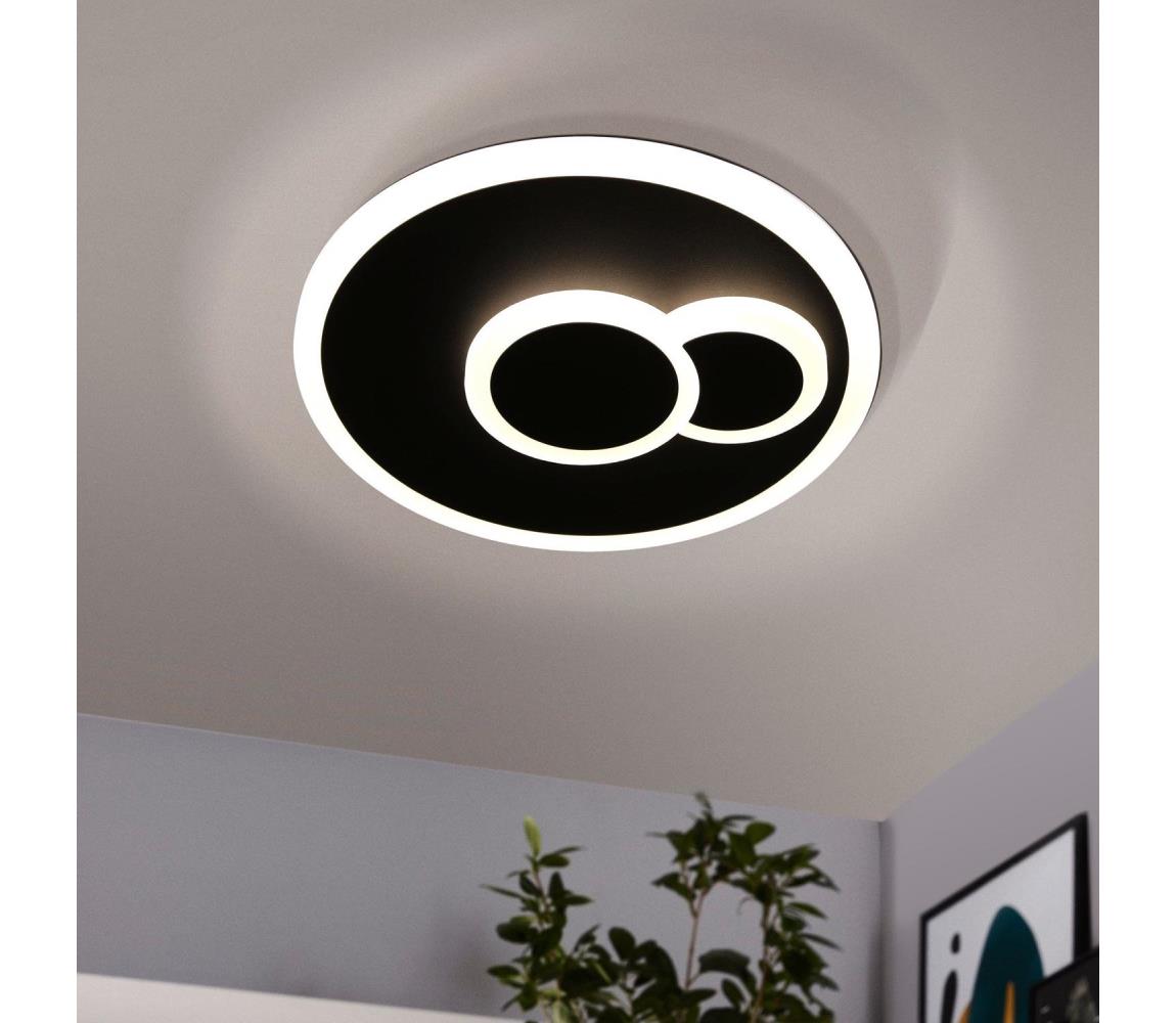 Eglo LED Stropné svietidlo CADEGAL LED/7,8W/230V pr. 20 cm čierna 30659