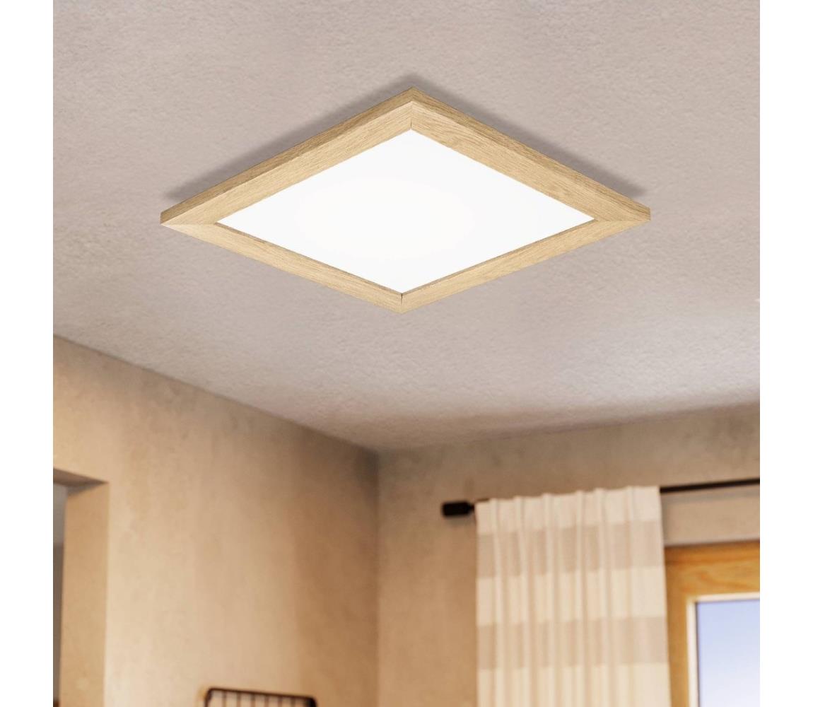 Eglo LED stropné svietidlo CALEMAR LED/19W/230V 4000K 43,7 cm dub