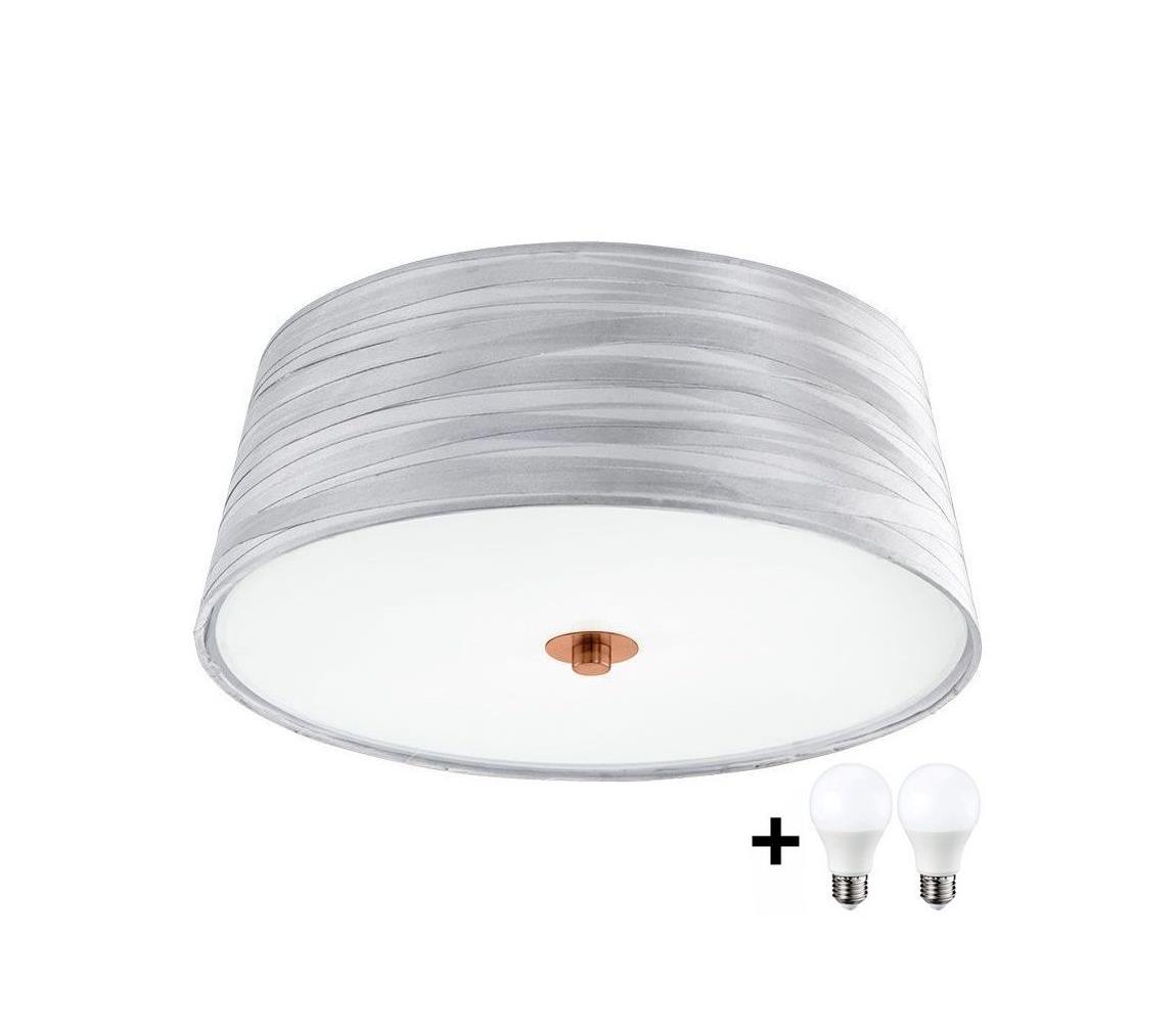 Eglo LED Stropné svietidlo FONSEA 1 2xE27/9W/230V strieborná/medená