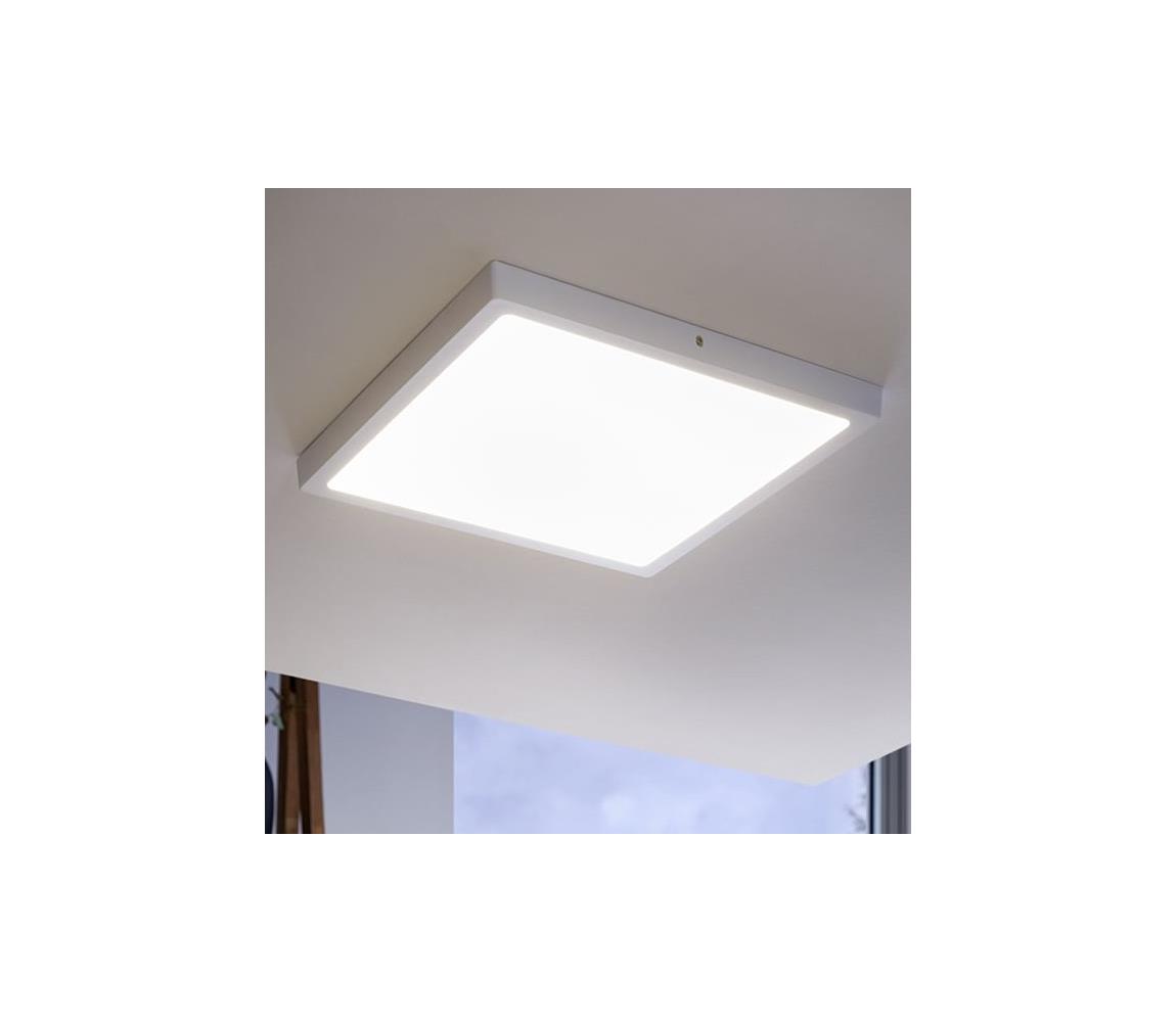Eglo LED Stropné svietidlo FUEVA 1 1xLED/25W/230V biela hranatý 4000K