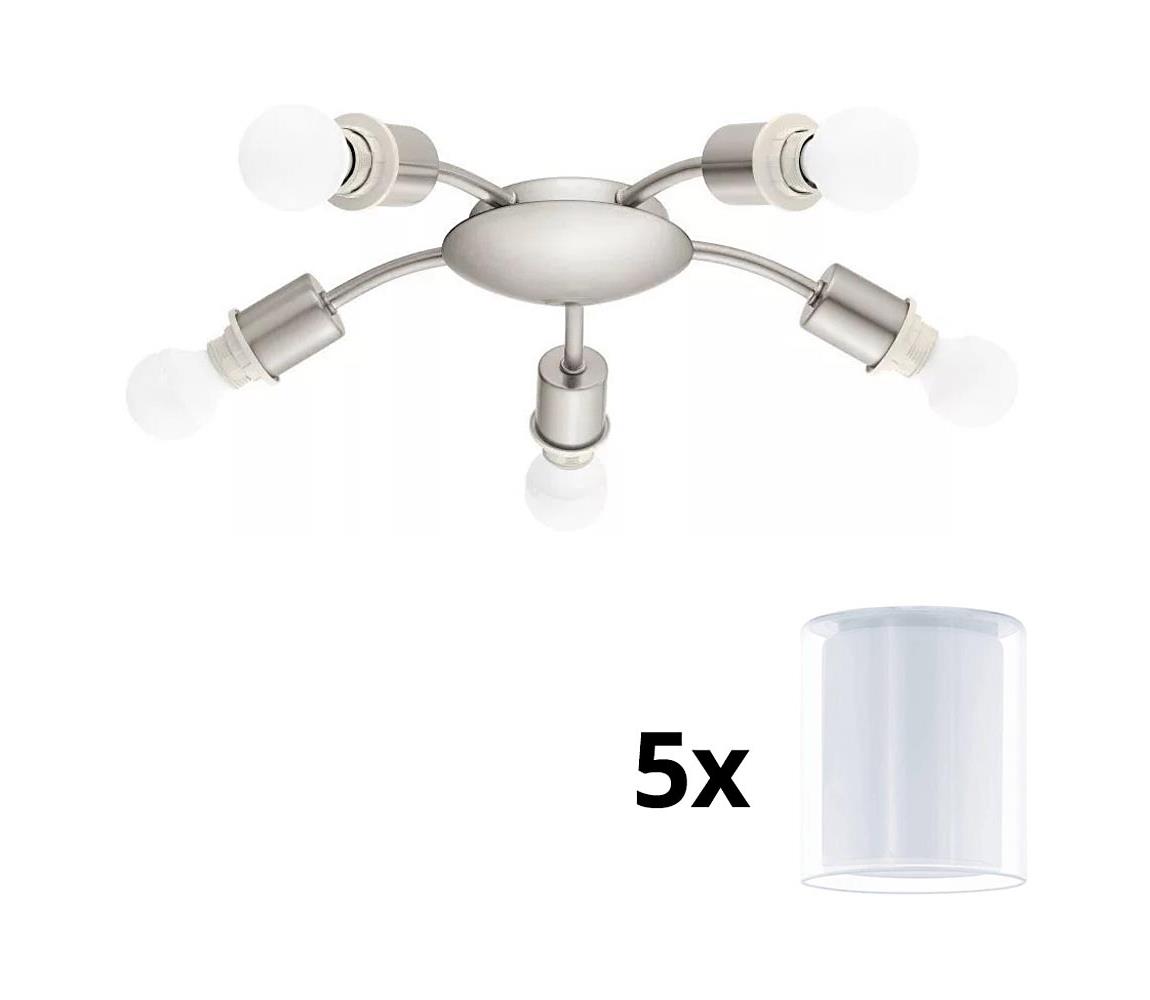 Eglo LED Stropné svietidlo MY CHOICE 5xE14/4W/230V  chróm/biela 1xEG31116+5xEG94655