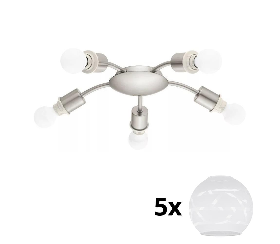 Eglo LED Stropné svietidlo MY CHOICE 5xE14/4W/230V  chróm/biela
