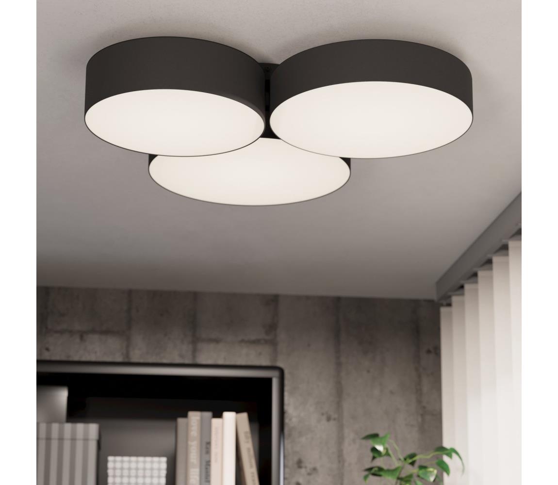 Eglo LEDRGBW Stmievateľné stropné svietidlo BARBANO-Z 3xLED/7,5W/230V čierna