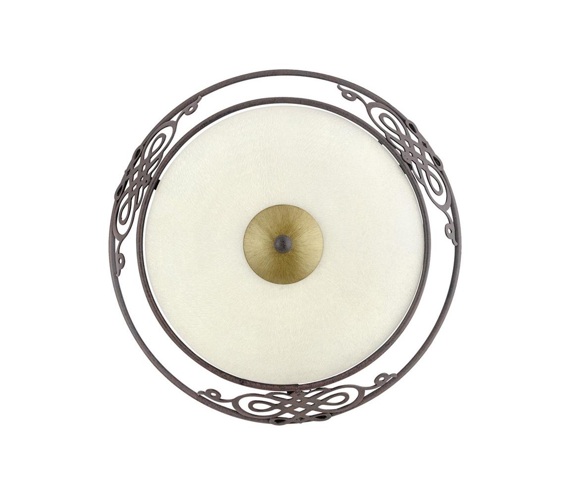 Eglo Nástenné stropné svietidlo MESTRE 1 x E27/60W antická hnedá / zlatá