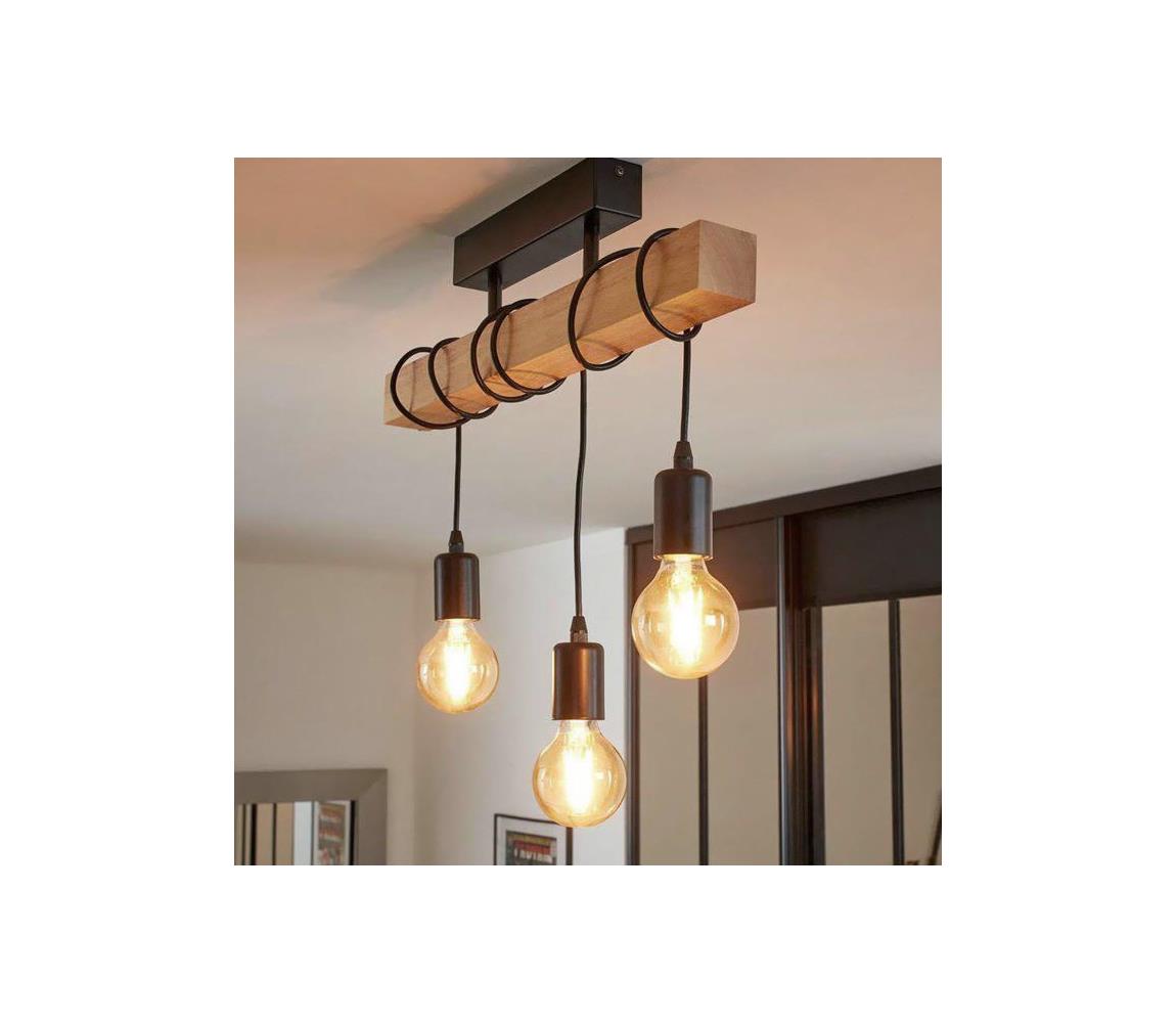 Eglo Prisadený luster TOWNSHEND 3xE27/60W/230V 43511