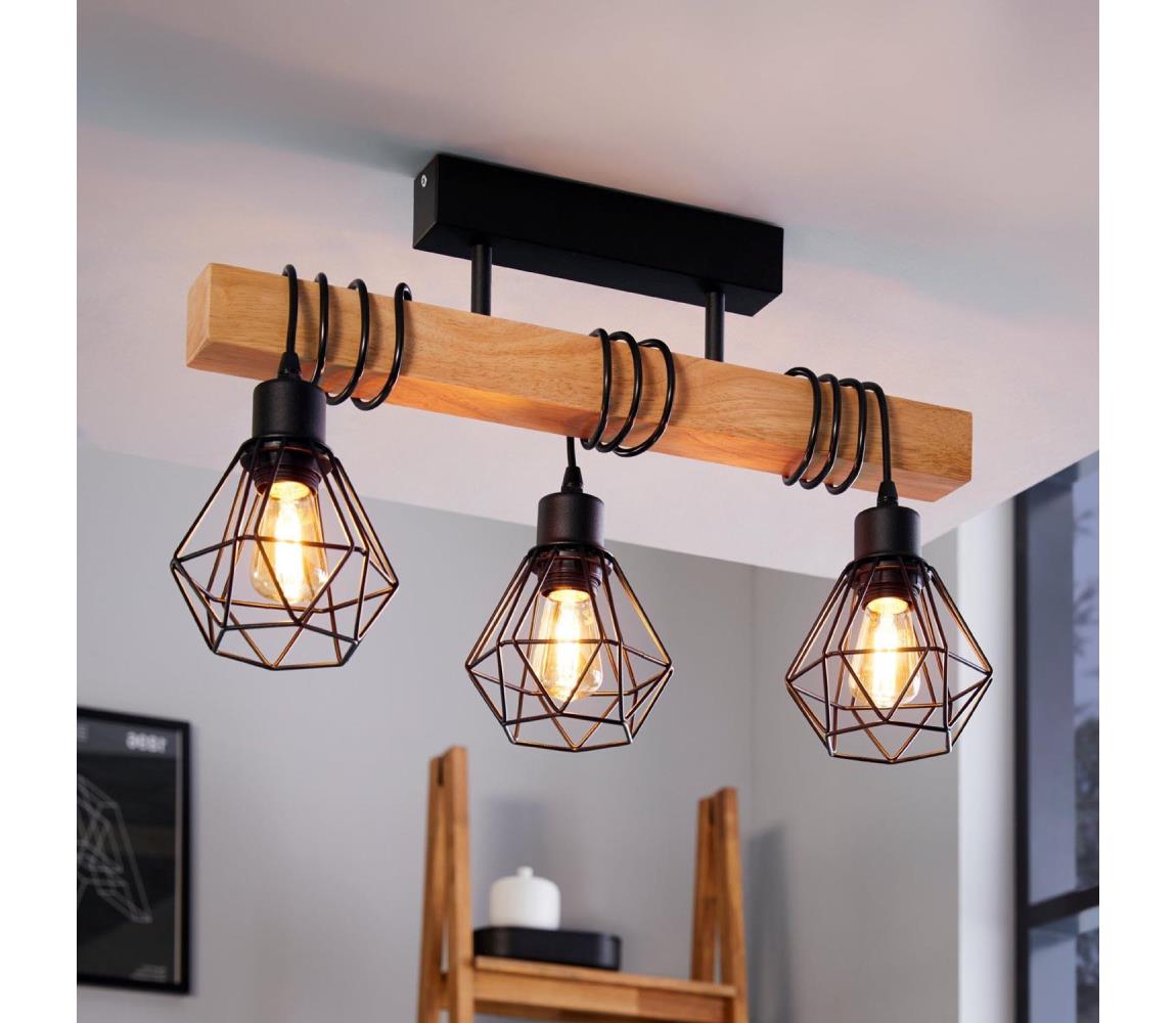 Eglo Prisadený luster TOWNSHEND 3xE27/60W/230V 44074