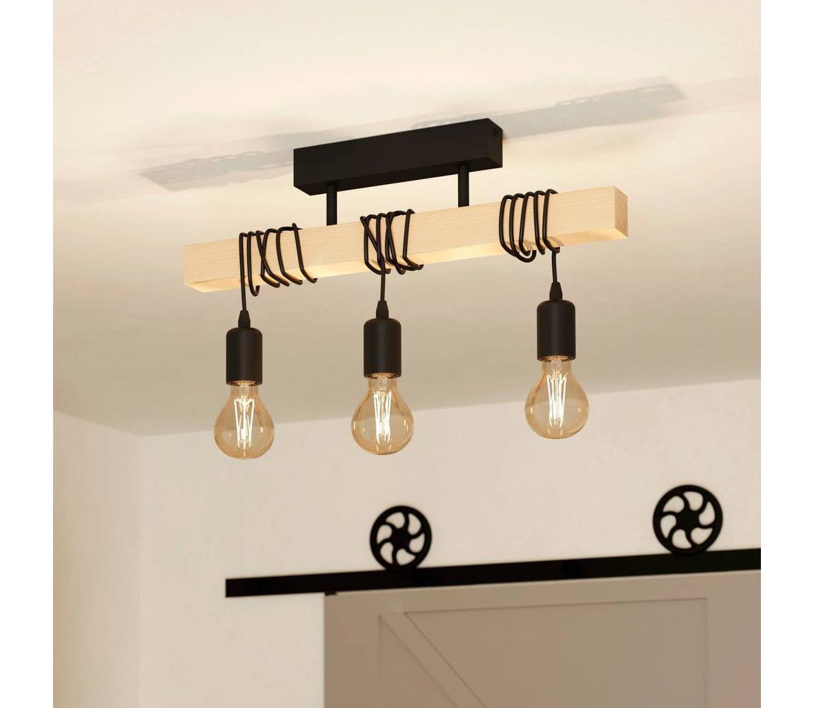 Eglo Prisadený luster TOWNSHEND 3xE27/60W/230V 55247