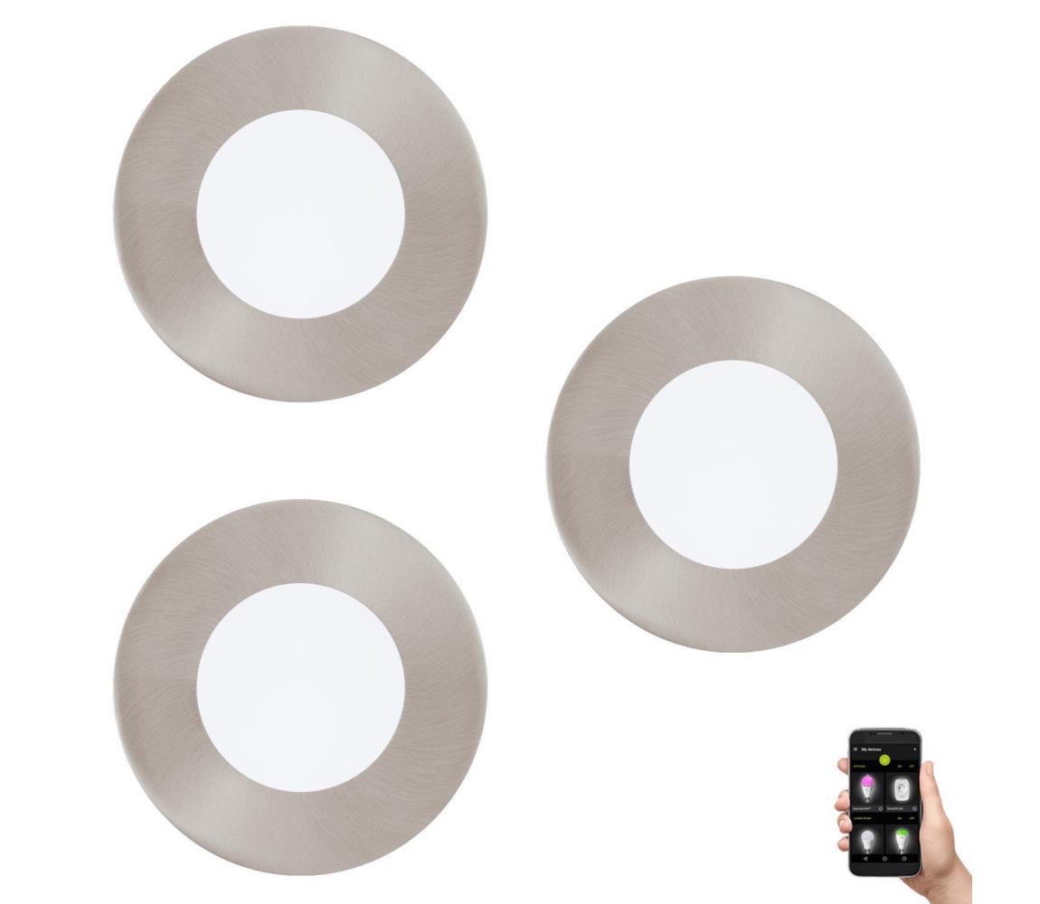 Eglo SADA 3× LED RGBW stmievateľné zapustené stropné svietidlo FUEVA-C LED/3W/230V 33216