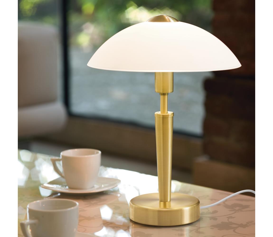Eglo Stmievateľná stolná lampa SOLO 1xE14/40W/230V