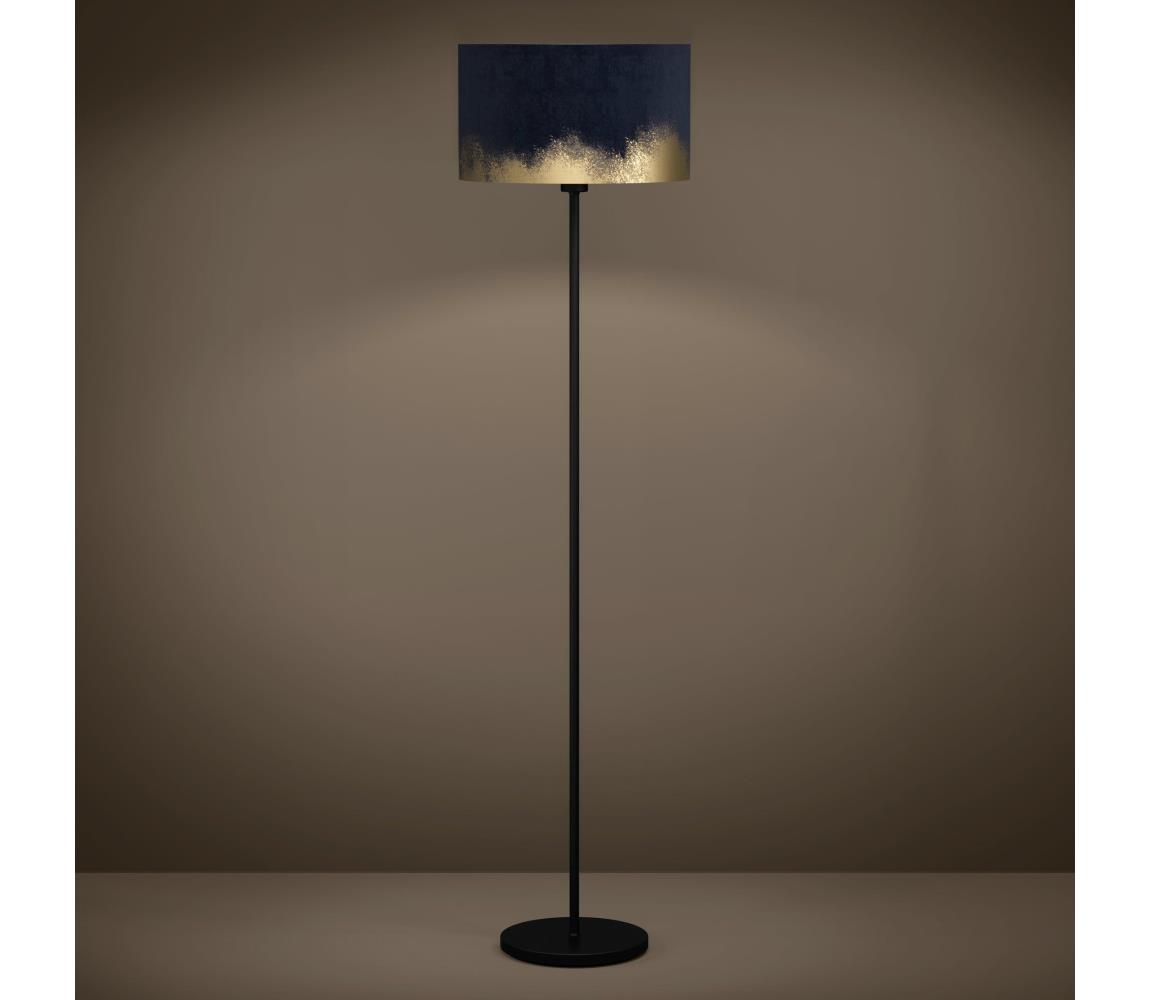 Eglo Stojacia lampa CASUARITA 1xE27/40W/230V modrá/zlatá