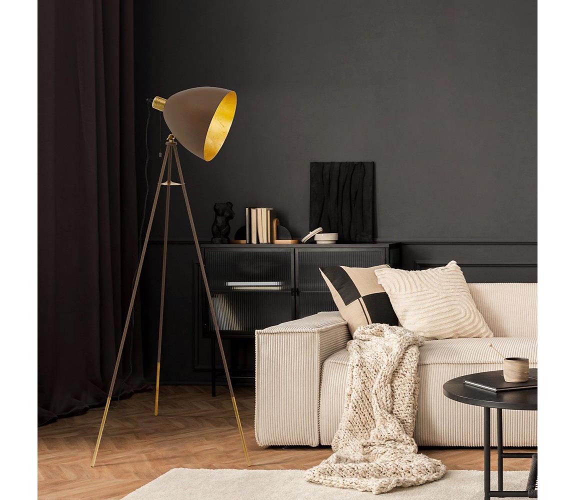 Eglo Stojacia lampa CHESTER 1 1xE27/60W/230V 49519