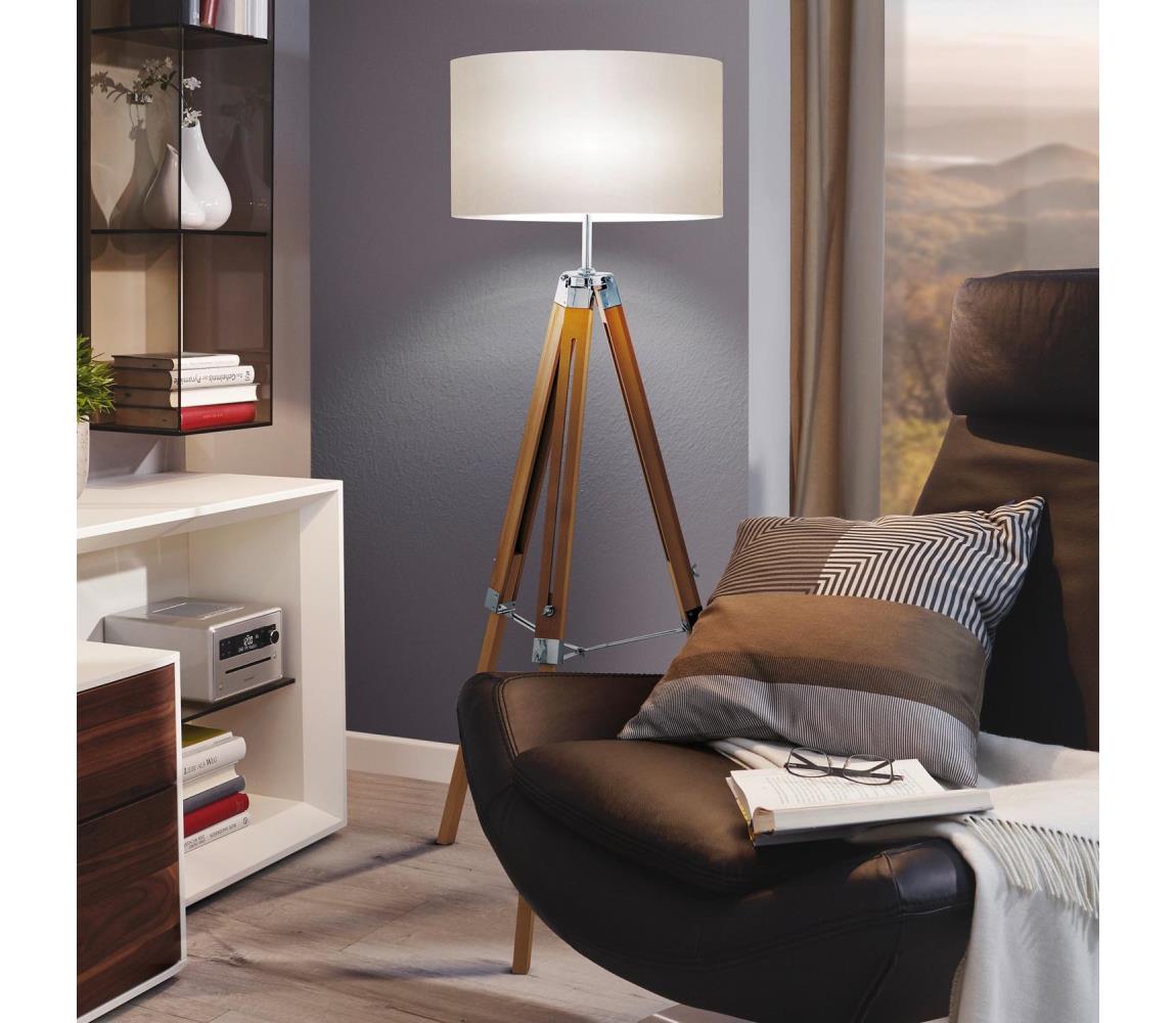 Eglo Stojacia lampa LANTADA 1xE27/60W/230V 44114