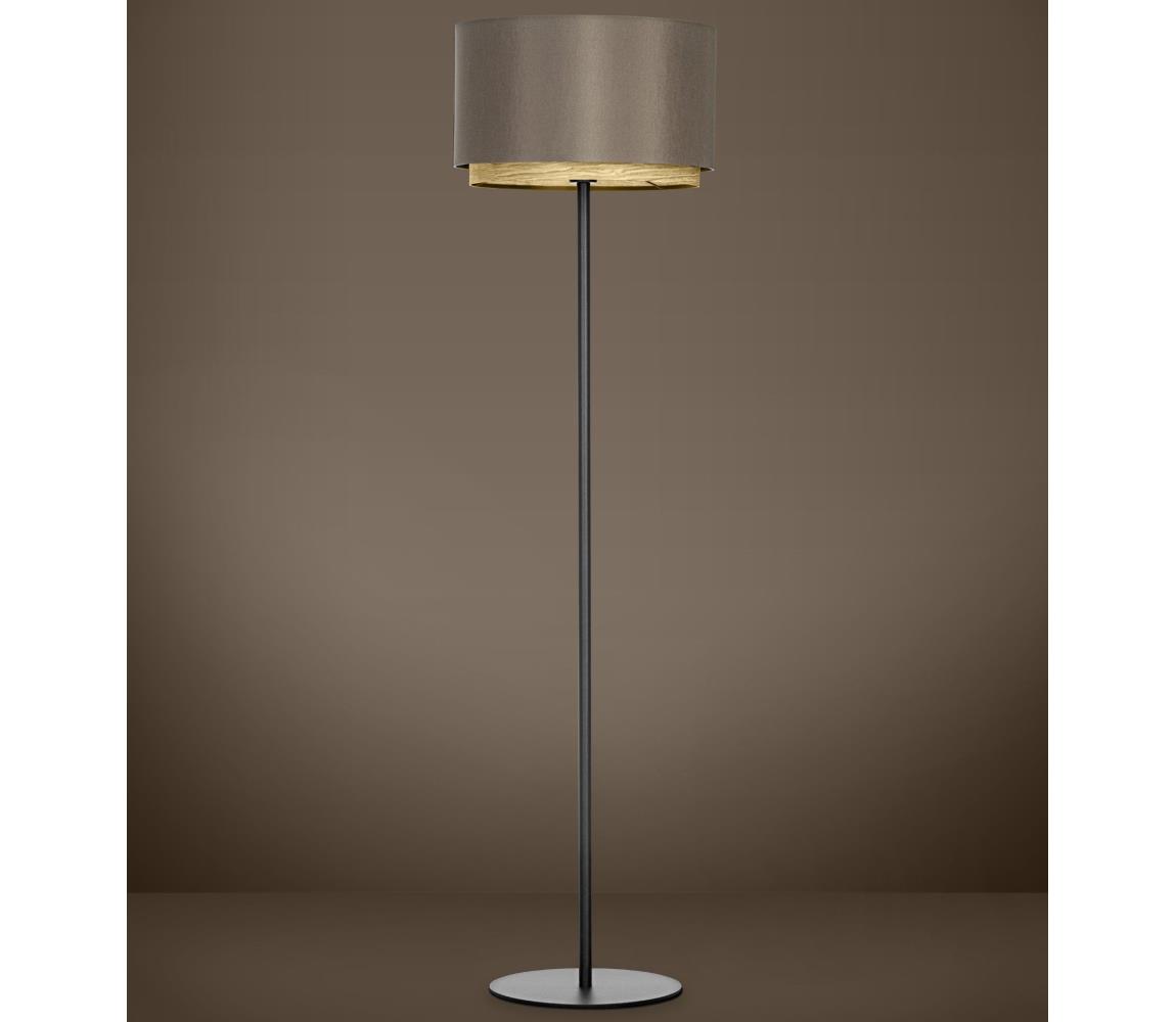Eglo Stojacia lampa MARCHENA 1xE27/40W/230V hnedá