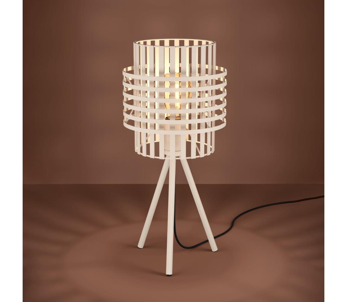 Eglo Stojacia lampa OLTAMAR 1xE27/40W/230V krémová