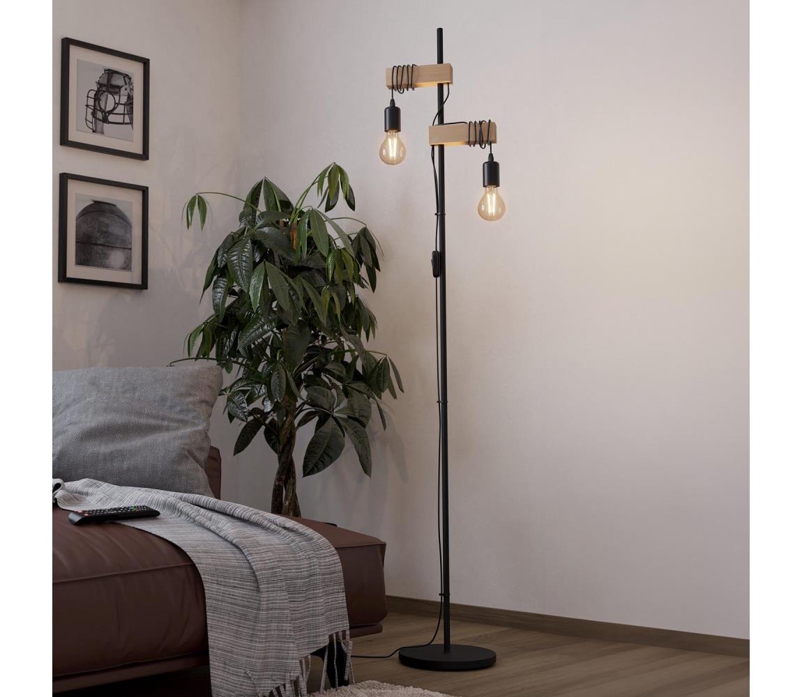 Eglo Stojacia lampa TOWNSHEND 2xE27/10W/230V 43516