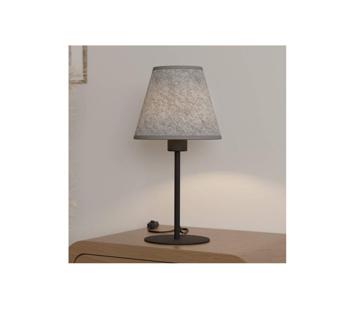 Eglo Stolná lampa ALSAGER 1xE27/40W/230V šedá