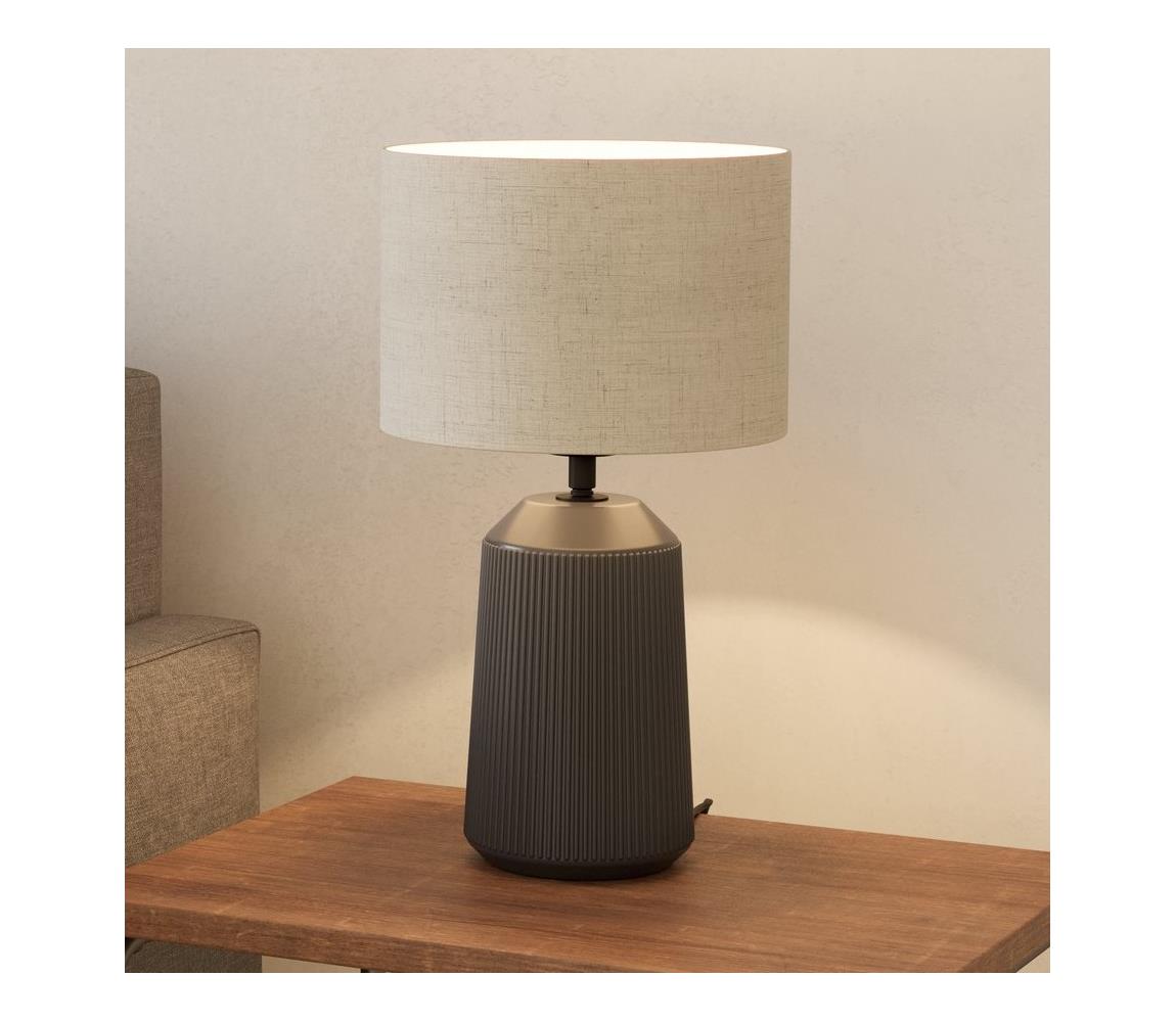 Eglo Stolná lampa CAPALBIO 1xE27/40W/230V šedá