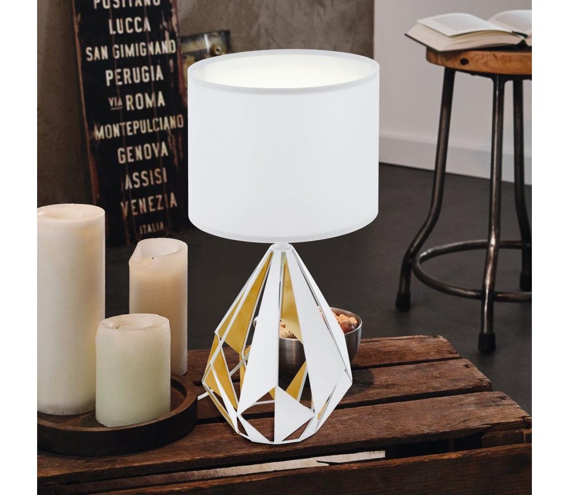Eglo Stolná lampa CARLTON 1xE27/60W/230V