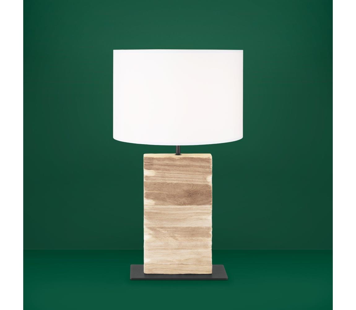 Eglo Stolná lampa CONTESSORE 1xE27/40W/230V 62,5 cm hnedá