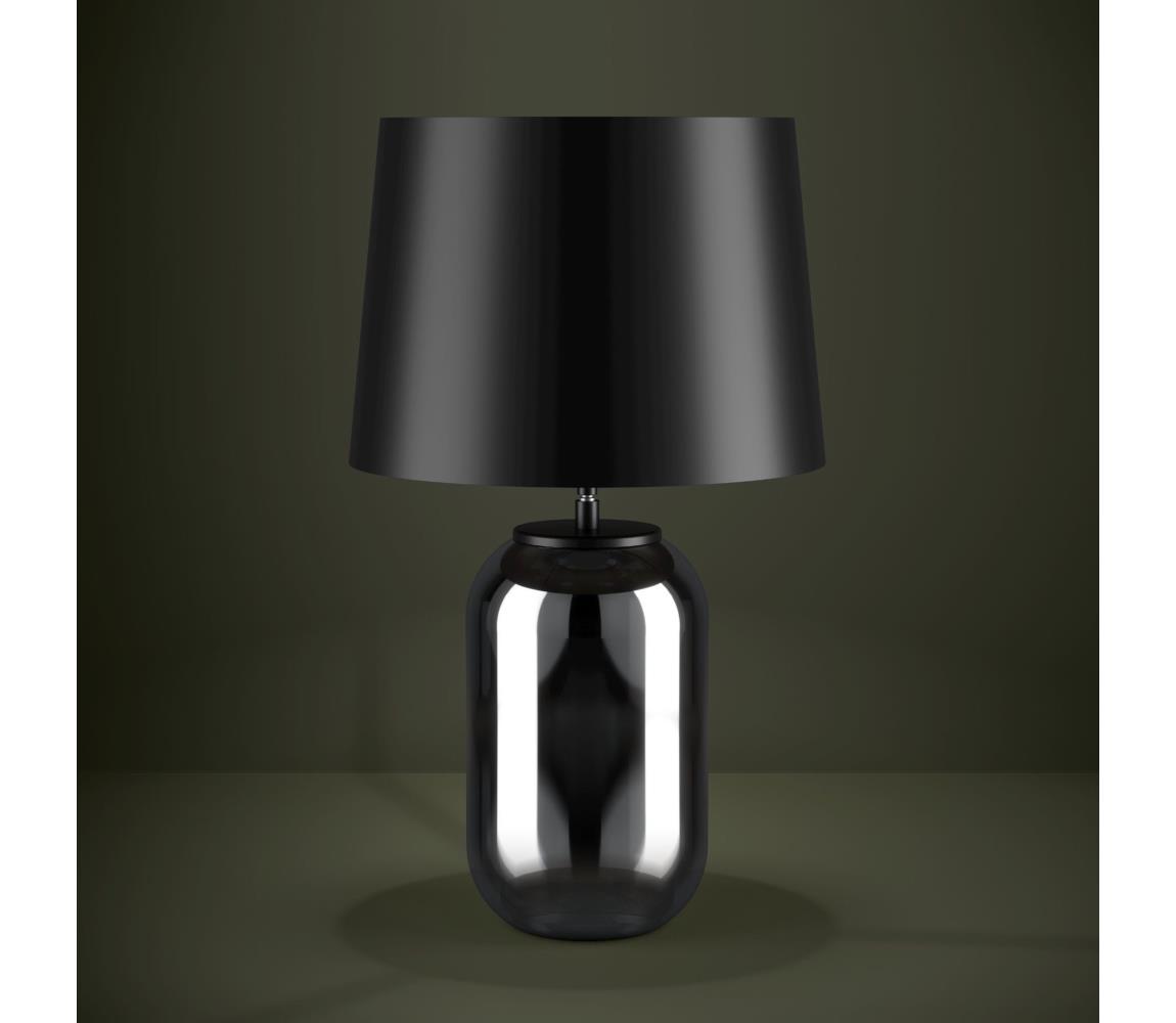 Eglo Stolná lampa CUITE 1xE27/40W/230V čierna/dymová